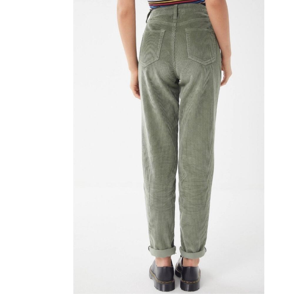 BDG Corduroy Pants Mom High Rise Cords Retro Green Size 25 - Picture 2 of 11